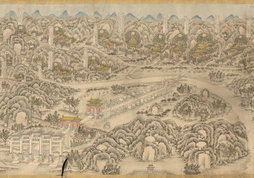 1736年明十三陵图（清乾隆元年）