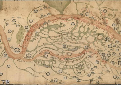 1820年湖北抢修长江及汉水堤工图