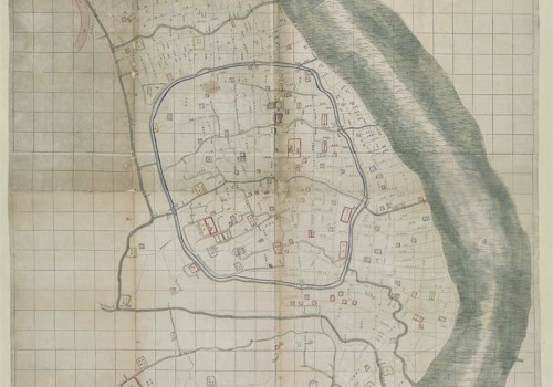 1875年上海城廂租界全图