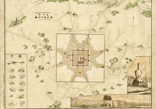 1882年日绘盛京省府图(3幅)