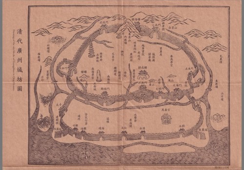 清代广州城坊图复刻版