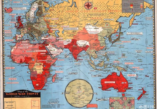 1943年二战全球形势图(加绘)