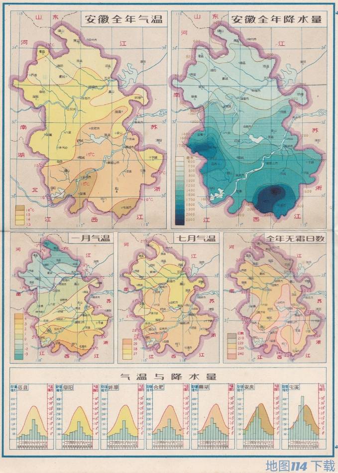 安徽气温与降雨量统计图.jpg