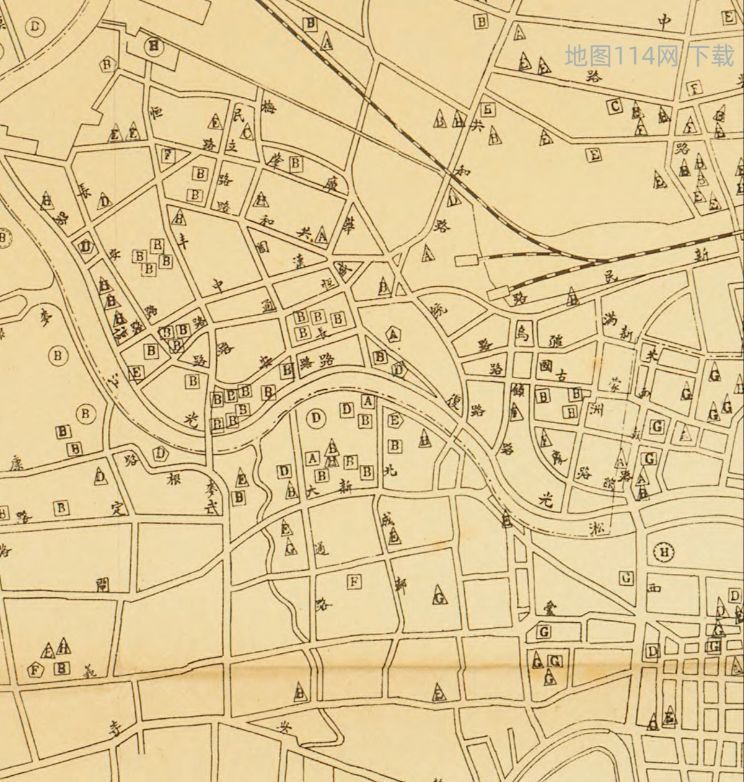 苏州河北岸工厂分布图.jpg 1928年上海工厂分布图  第5张