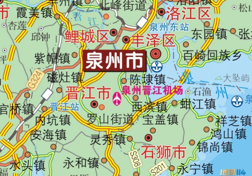 泉州局部图.jpg 2013年福建全省地图  第3张
