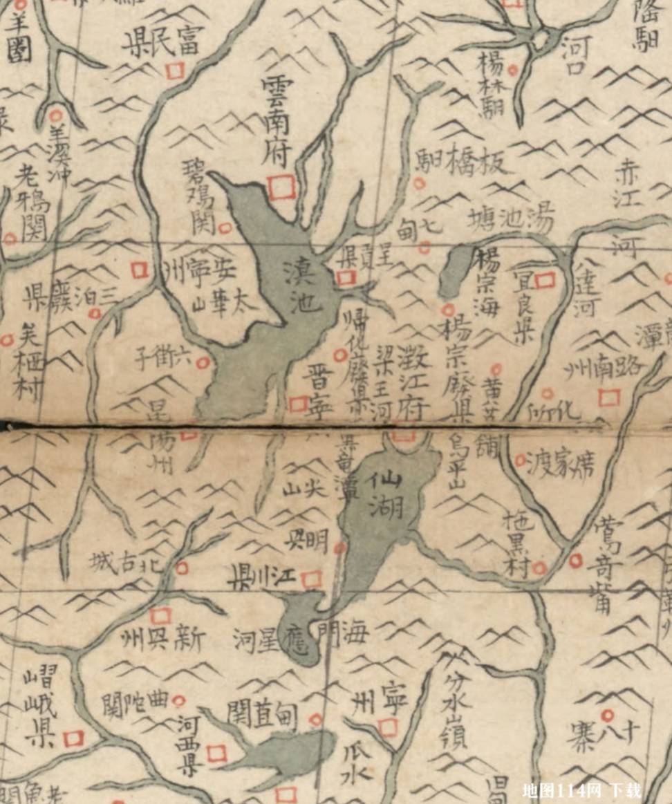云南舆图之云南府-滇池.jpg