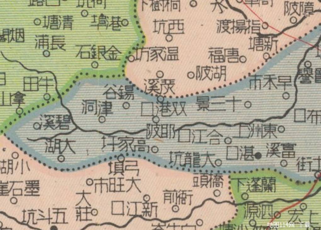 地图细节1.jpg 1950年江西省分县详图  第3张
