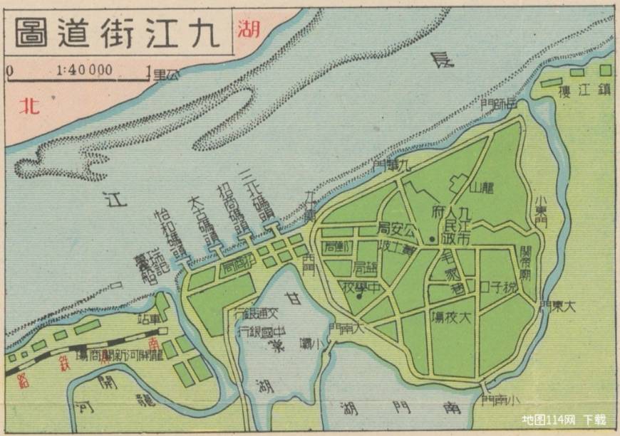 九江街道图.jpg 1950年江西省分县详图  第4张