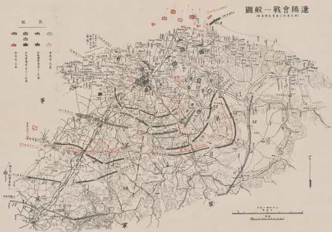 日俄辽阳会战一般图