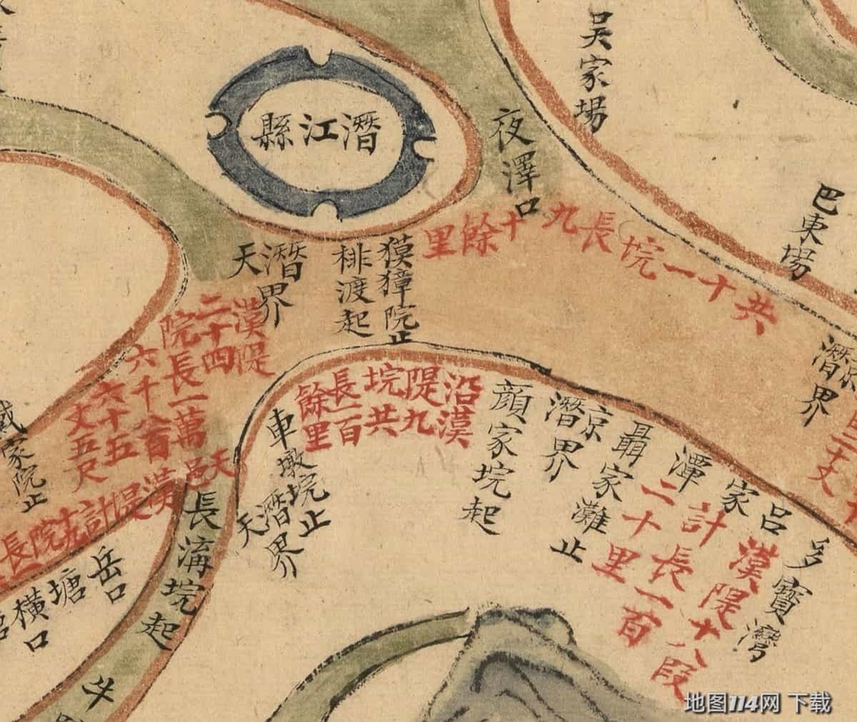 1820年湖北抢修长江及汉水堤工图局部.jpg