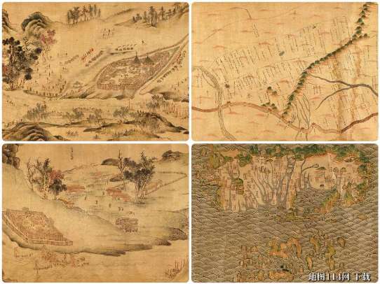 康熙年间艾浑|罗刹|台湾|蒙古地图