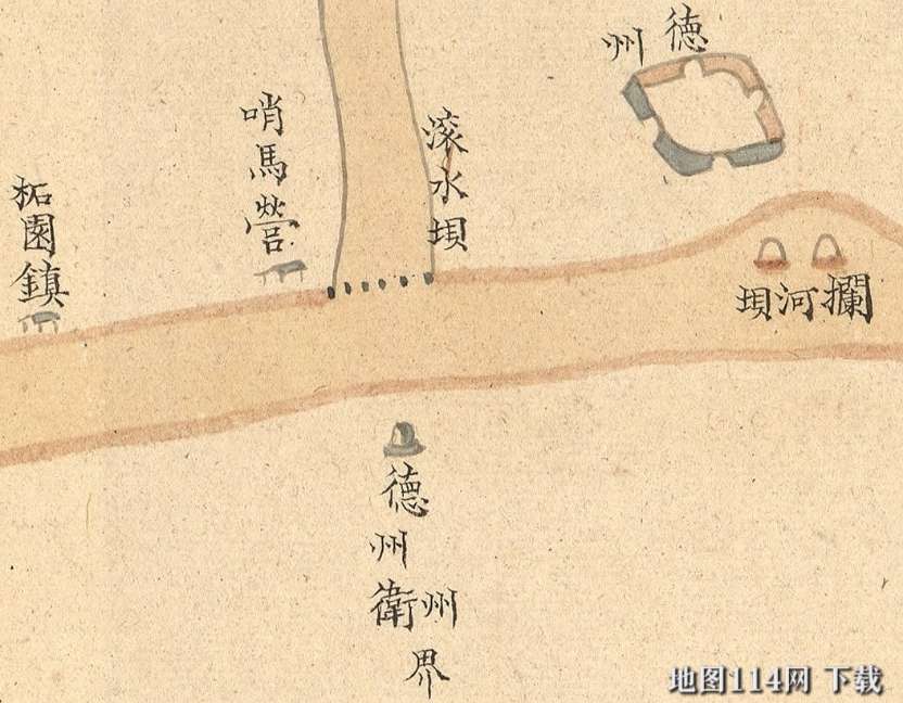 山东省大运河堤防工程地图细节.jpg
