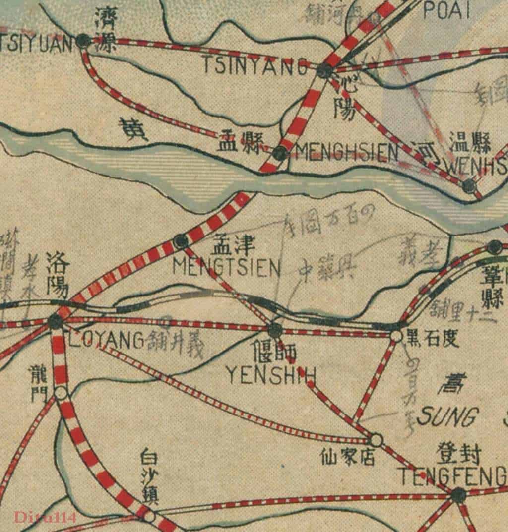 1936年民国十二省公路路线图细节2.jpg