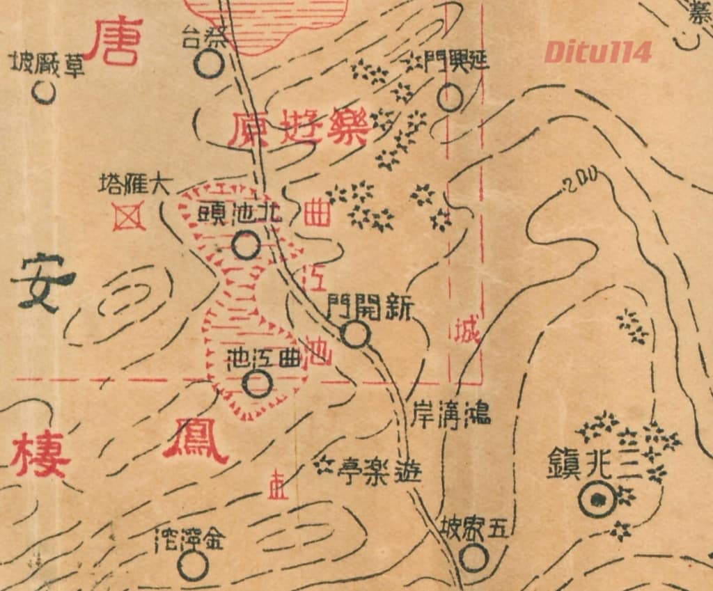 1935年西京胜迹图细节图1.jpg