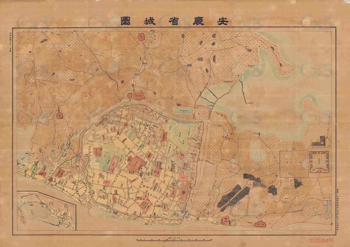 1921年安庆省城图.jpg