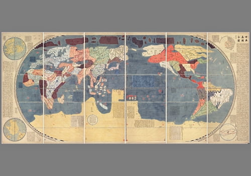 1664年《坤舆万国全图》版本5(宫城县图书馆藏)