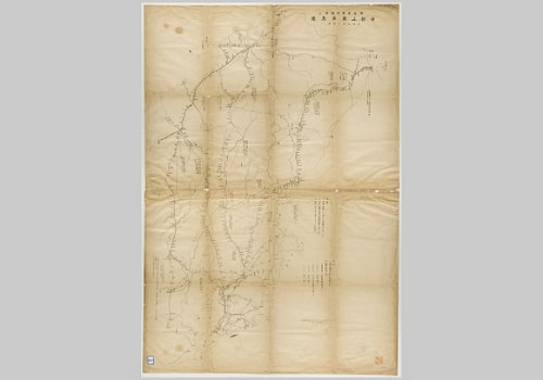 1914年日绘中部山东半岛图