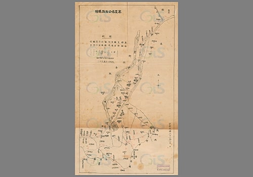 1943年宁夏省公路路线图