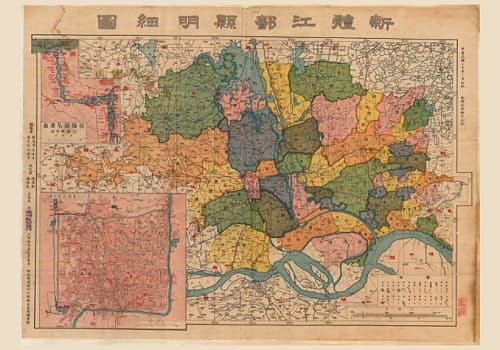 1931年新体江都县明细图