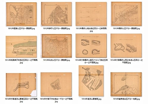 1914年江苏陆军测量局要塞图12幅