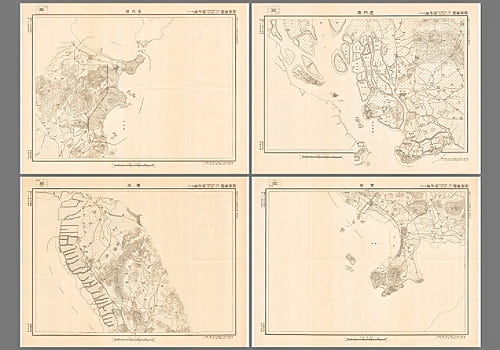 1938年广东五万分一地图宝安附近(4幅)