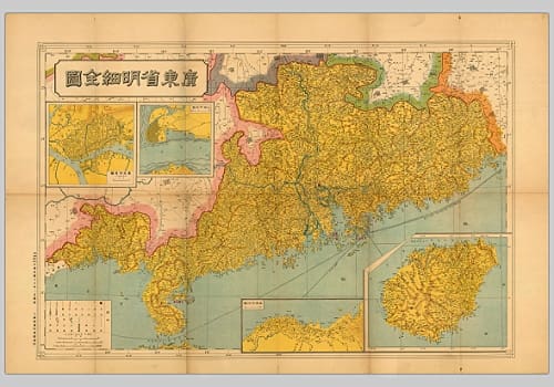 1924年广东省明细全图