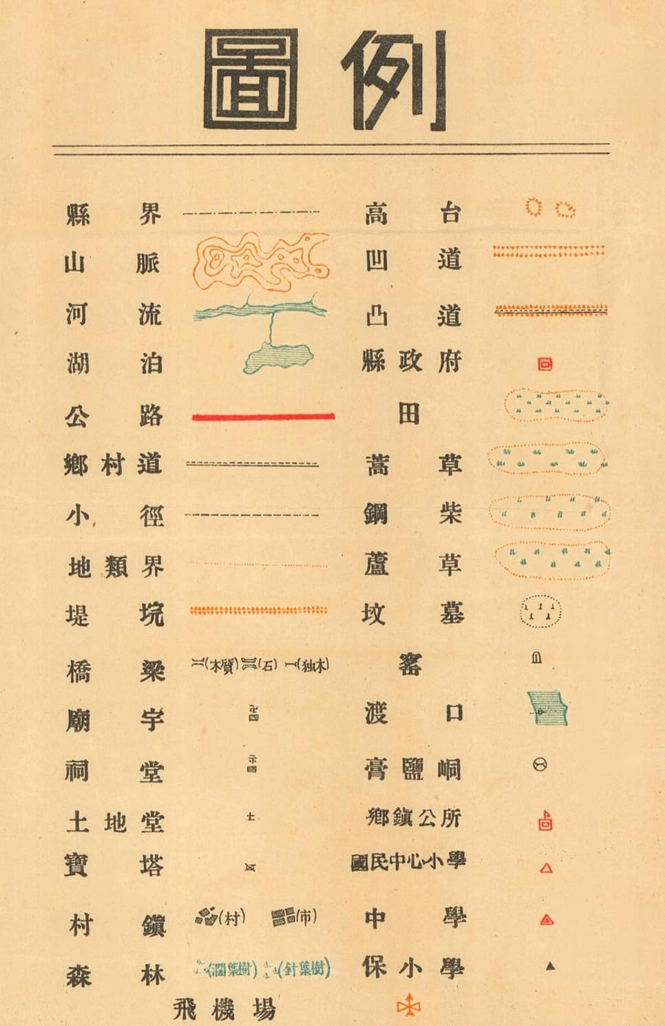 1946年应城县明细地图图例.jpg