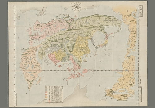 1809年《万国一览图》江户时代独特的世界地图