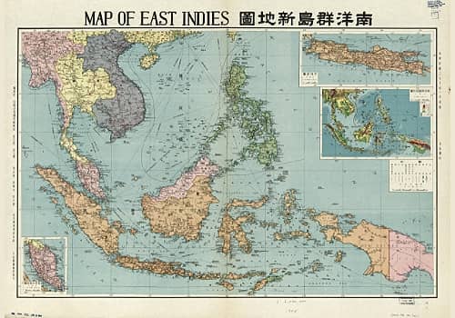 1948年南洋群岛新地图