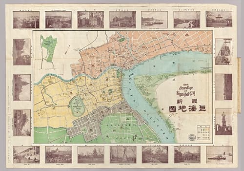 1908年最新上海地图
