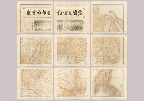 1902年露国(俄国)东方经营部面全图(9幅)