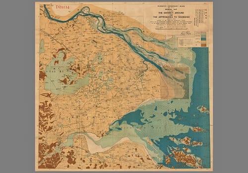 1931年《上海之邻境及进口之航道图》