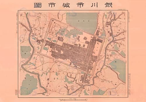 1948年银川市城市图