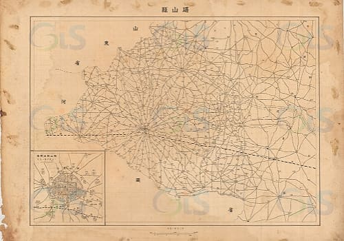 江苏省五县城厢图清绘图