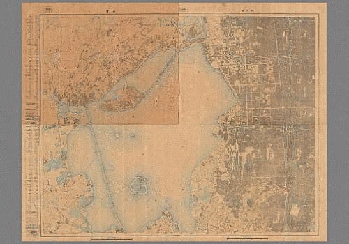1929年杭州西湖近傍图四拼