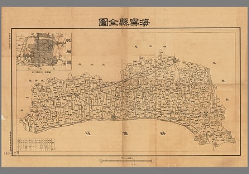 1947年海宁县全图高清扫描版