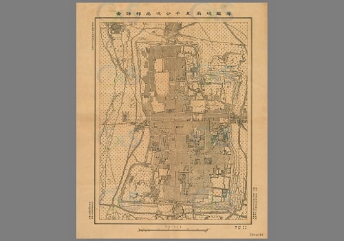 1915年涿县城厢五千分弌局部详图