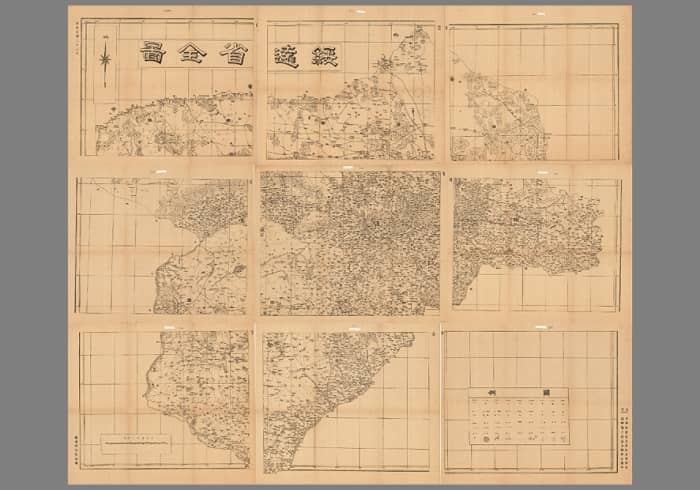 1948年绥远省全图(九拼)