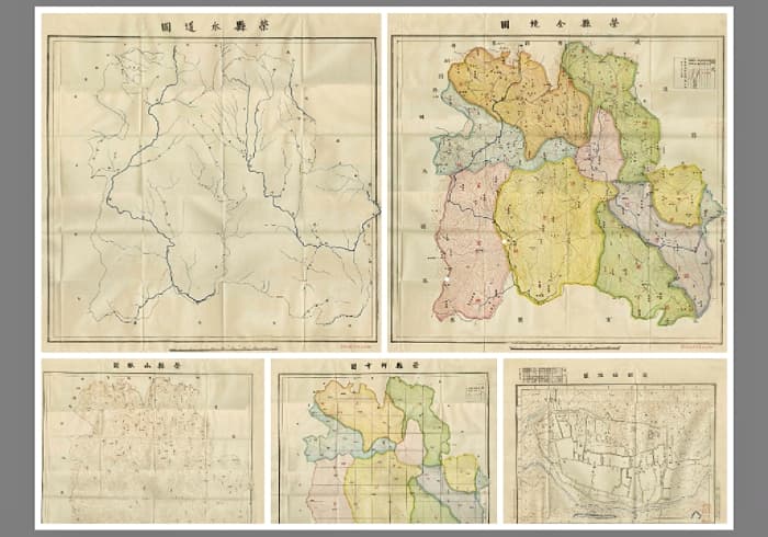 1929年荣县老地图五幅