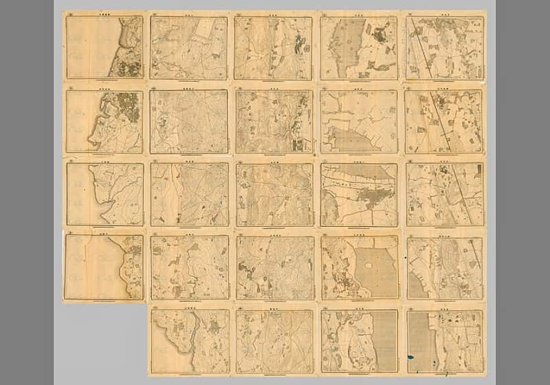 1935年江西省邓家埠东南附近地形图（清绘稿图24幅）