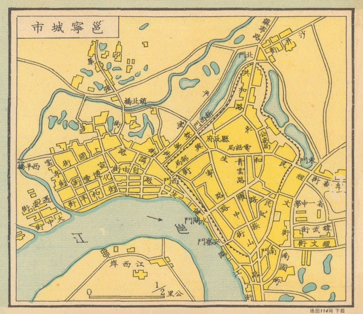 1940年邕宁城市图.jpg