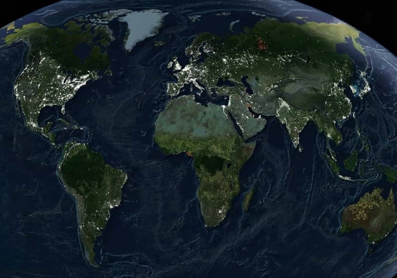 地球之光-地球夜景地图