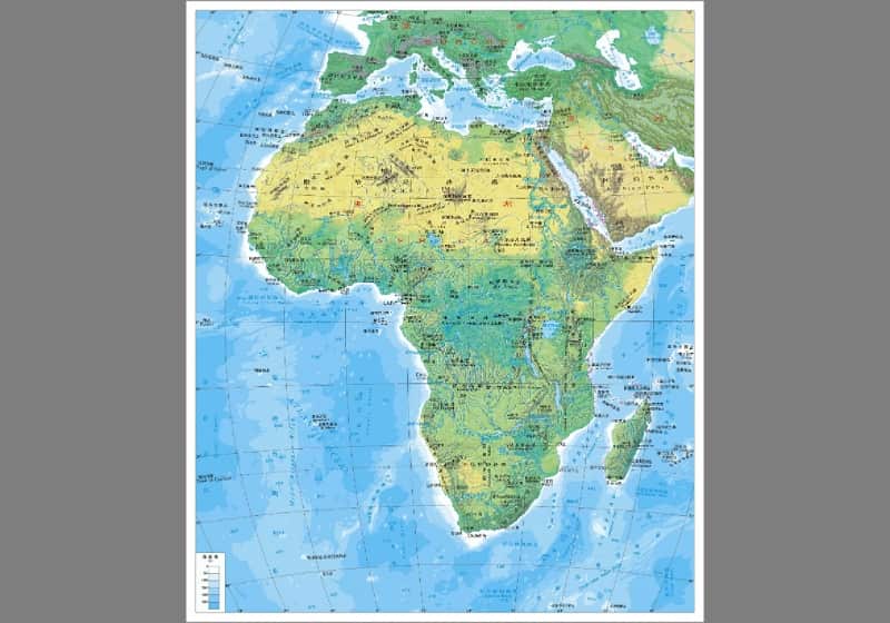 非洲地形图