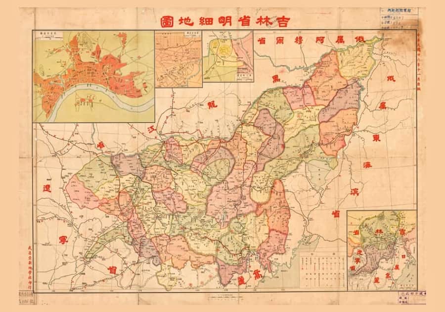 1937年吉林省明细地图