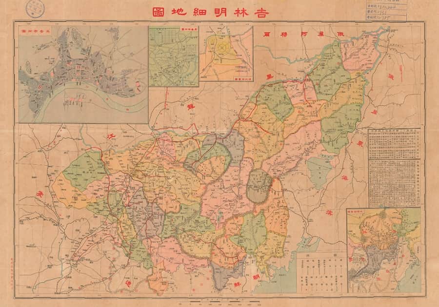 1935年《吉林明细地图》24MB