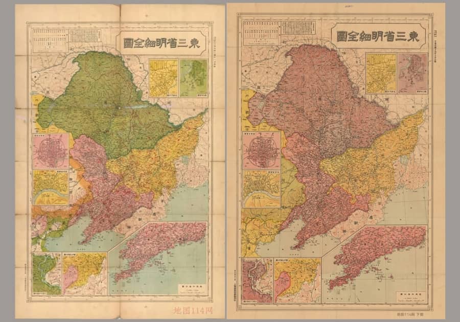 民国《东三省明细全图》多版本