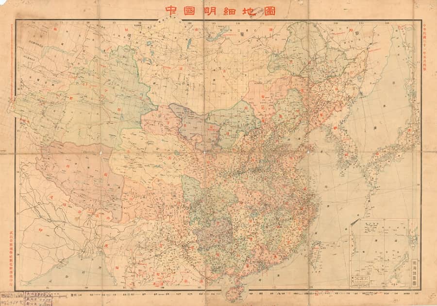 1942年《中国明细地图》25MB