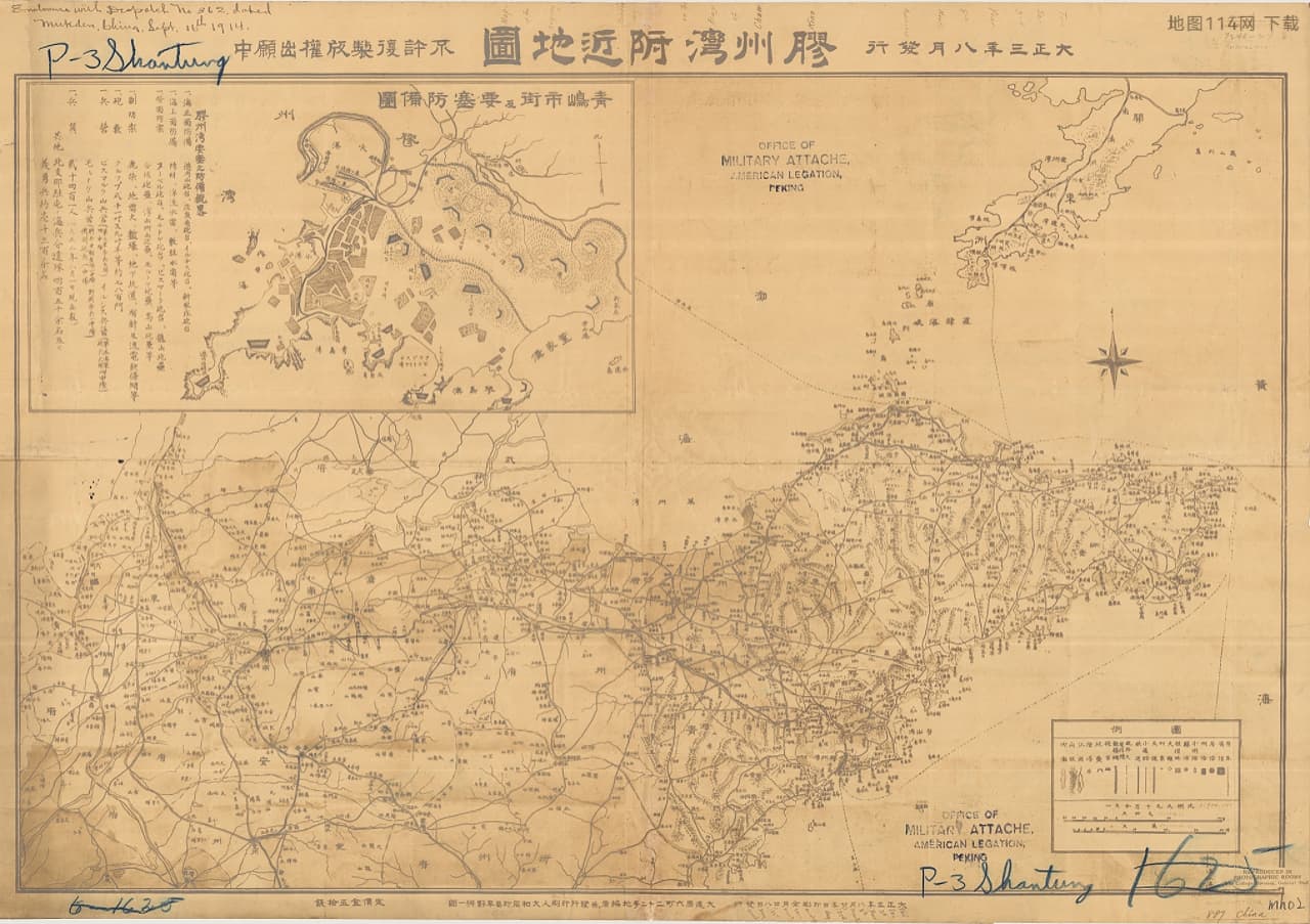 1914年日绘《胶州湾附近地图》.jpg