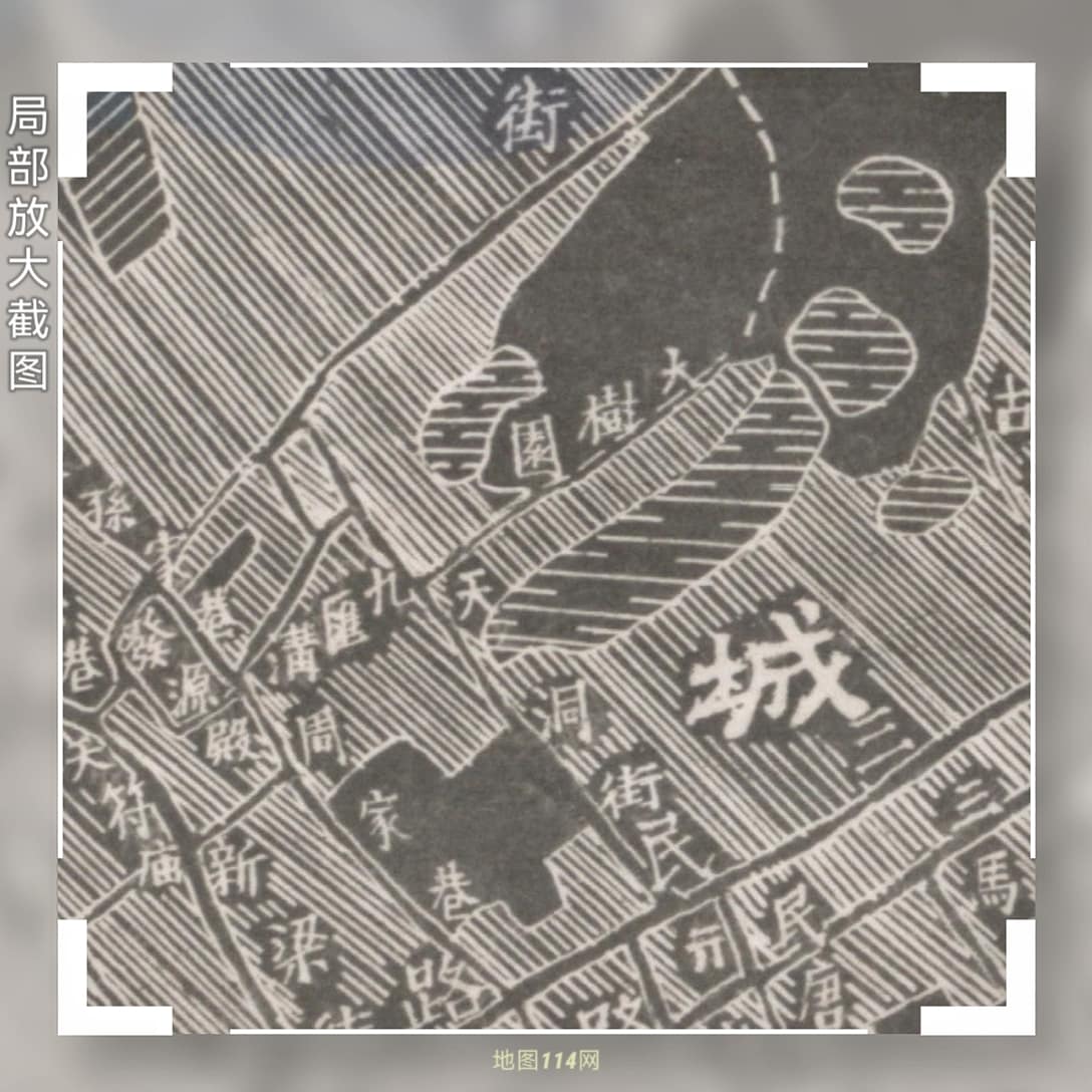 民国湖南省十三城城厢图局部放大截图1.jpg