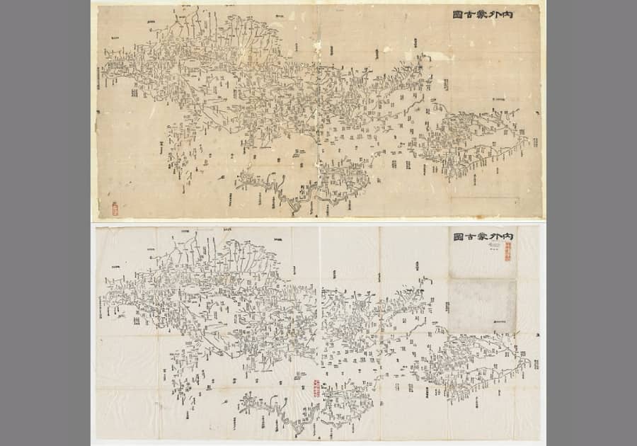 19世纪中后期绘《内外蒙古图》多版本